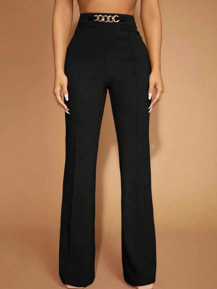 Bartender Black Women's High-Waist Cargo Pants