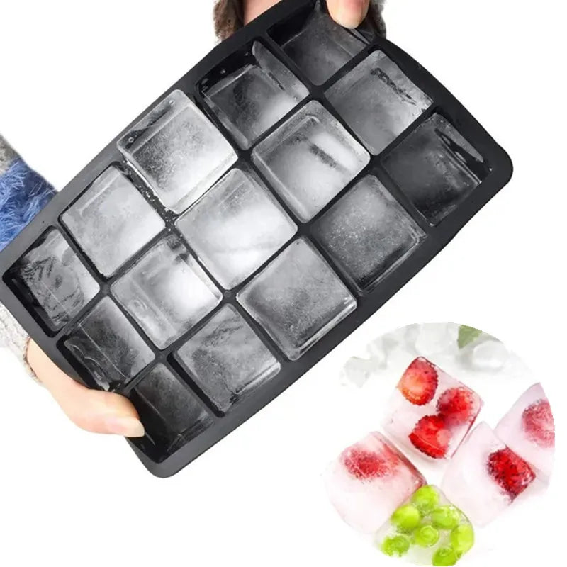 Grid Silicone Big Square Ice Cube Tray