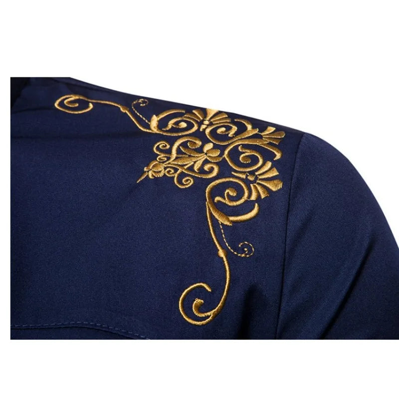 Embroidery Black Shirts for Men