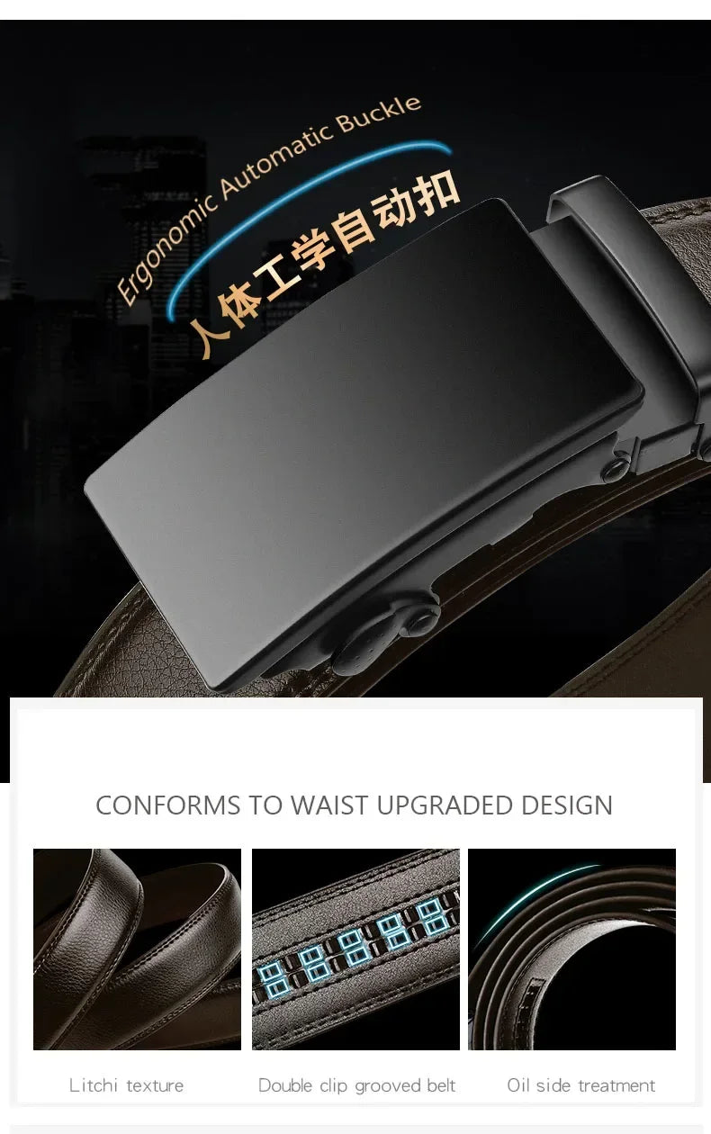 Bartender Black Auto-Buckle Belt