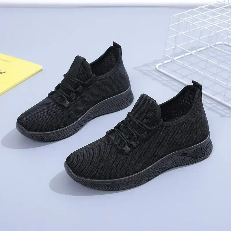 Bartender Women's Breathable Non-Slip Black Casual Shoes