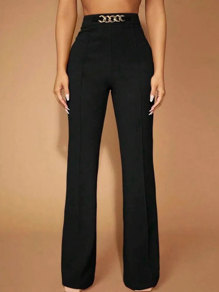 Bartender Black Women's High-Waist Cargo Pants
