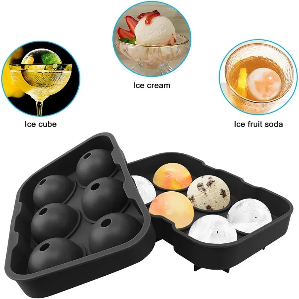 Bartender Black Silicone Ice Ball Mold