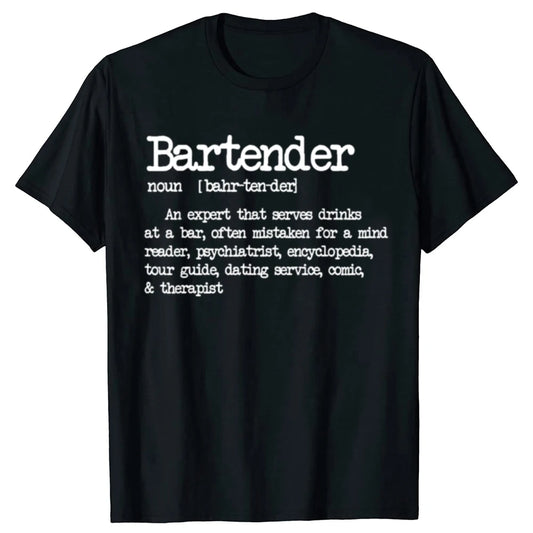 Bartender Definition Bar Graphic T-shirt