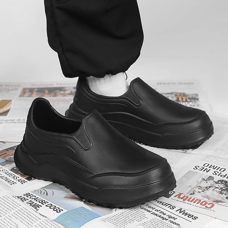 Bartender Black Men's Non-Slip Kitchen Work Shoes