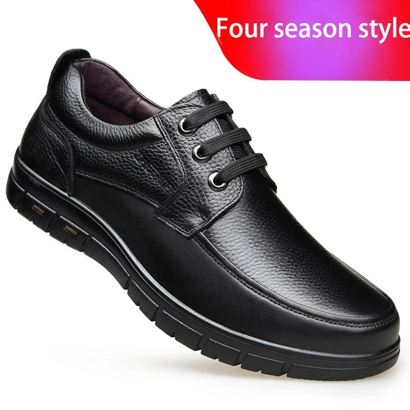 Bartender Black Men's Leather Dress Shoes