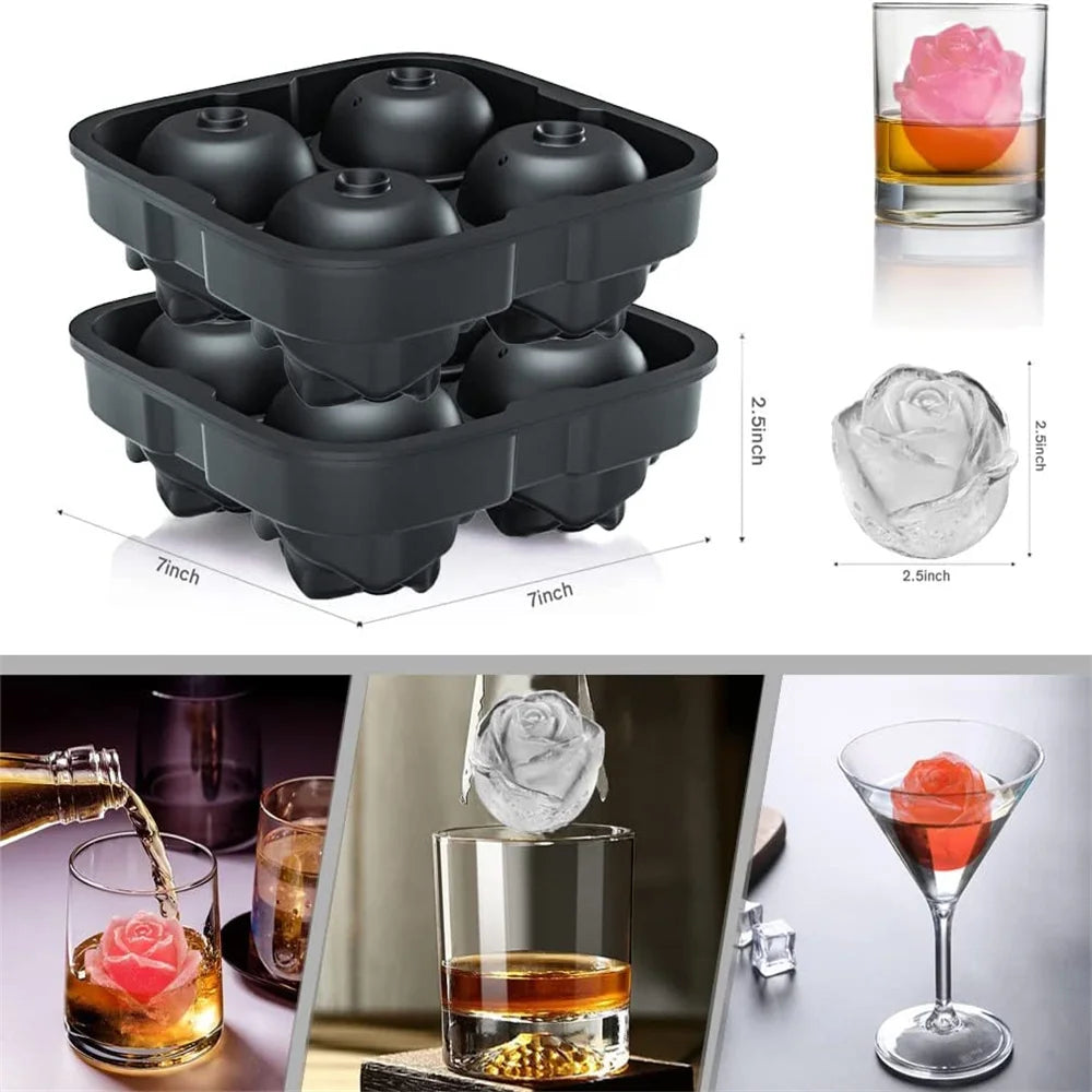 Silicone Diamond Skull Ice Mold Tray