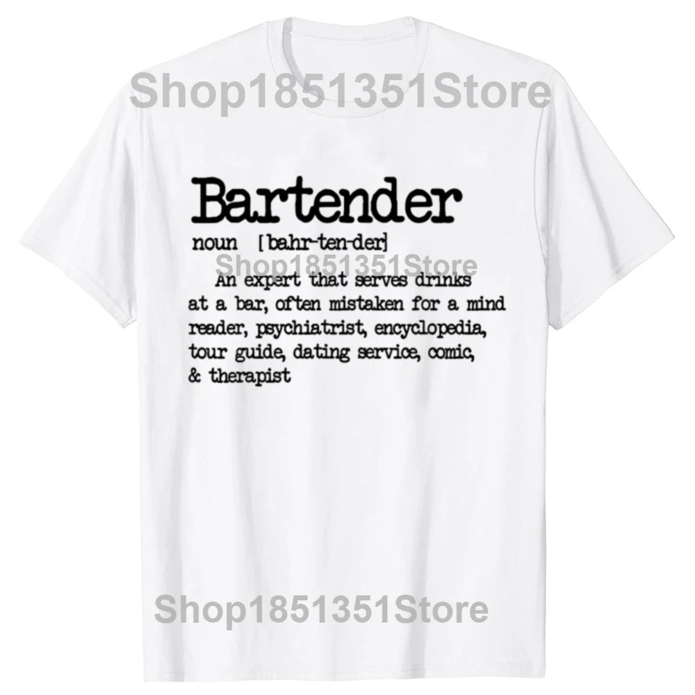 Bartender Definition Bar Graphic T-shirt