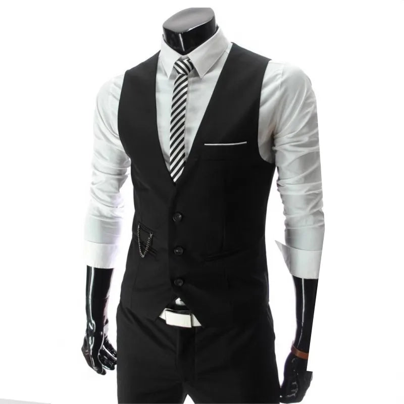 Male Vest Waistcoat Sleeveless