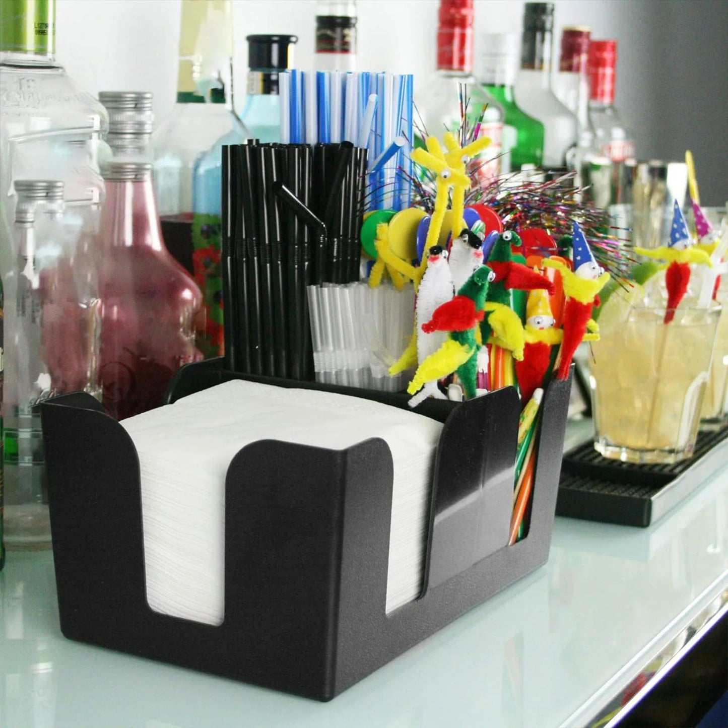 Bar Caddy Organizer Portable Bartender Accessories