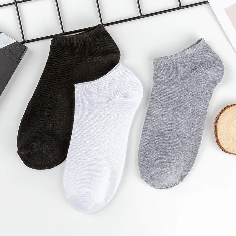 5Pairs Breathable Low Cut Men Ankle Socks