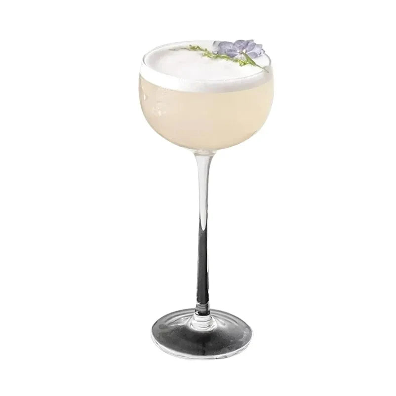 Bartender Black Tilted Martini Glass