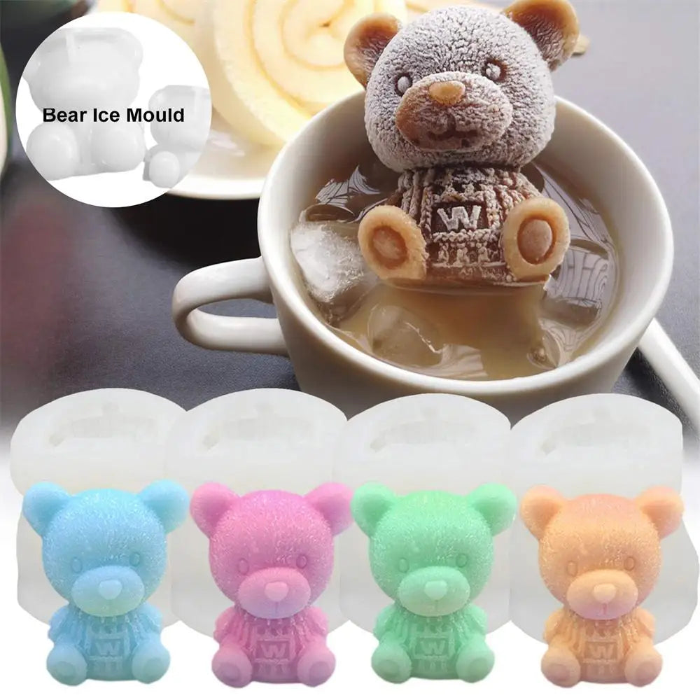 Silicone Mold Ice Maker Little Teddy Bear Shape