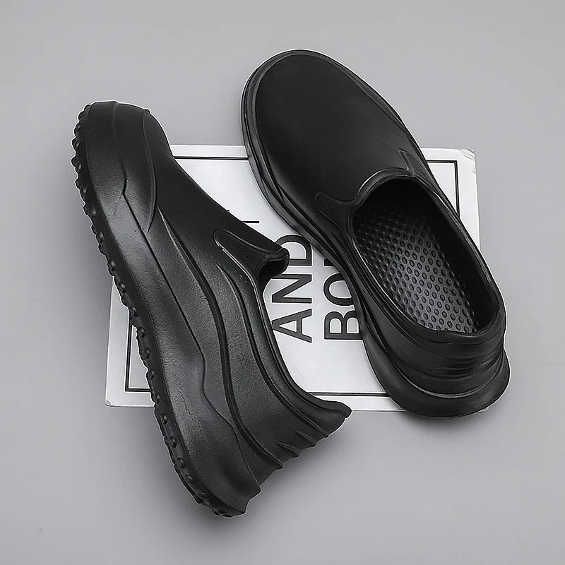 Bartender Black Men's Non-Slip Kitchen Work Shoes