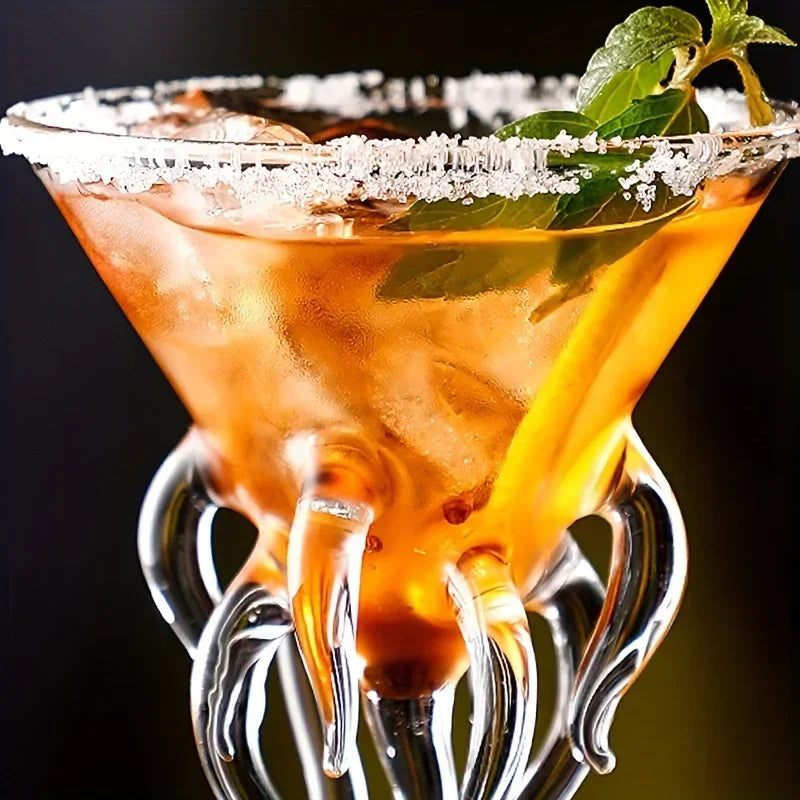 Bartender Black Octopus Cocktail Glass
