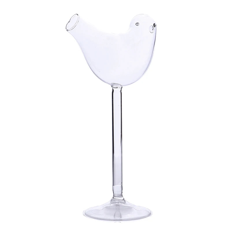 Bartender Black Bird-Shaped Cocktail Glass - Single