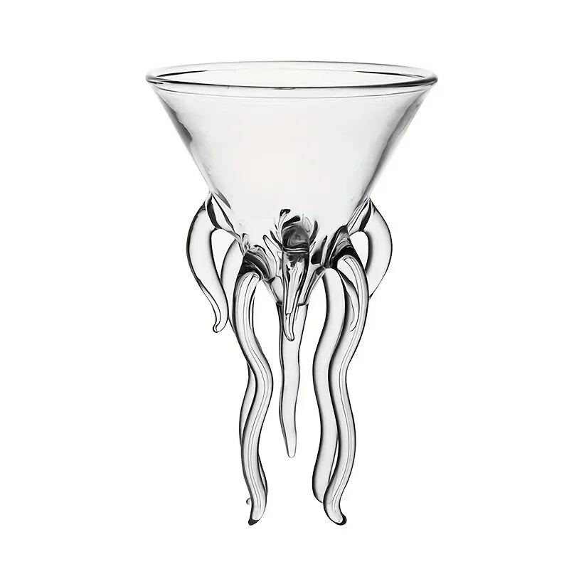 Bartender Black Octopus Cocktail Glass