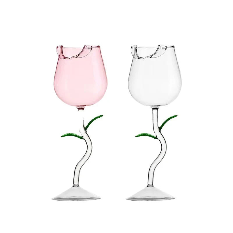 Rose Wine Glasses