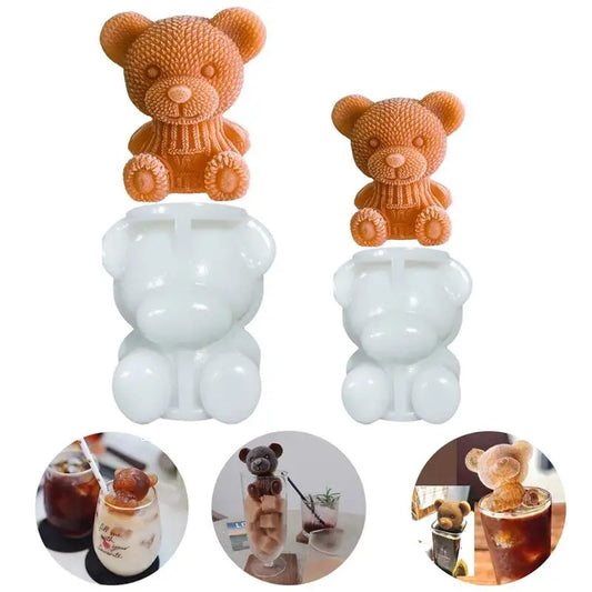 Silicone Mold Ice Maker Little Teddy Bear Shape