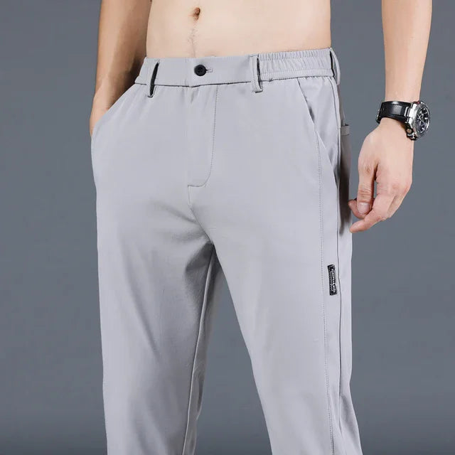 Bartender Black Men's Breathable Slim Bar Pants