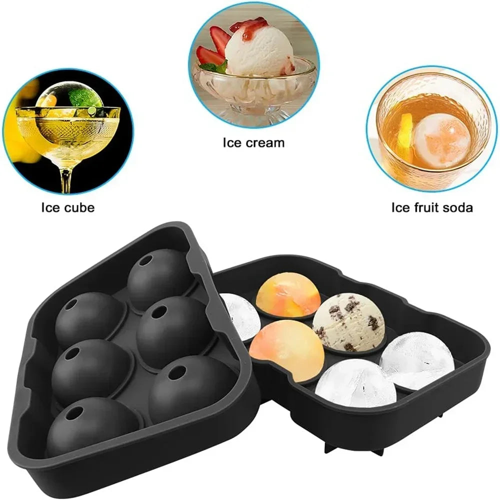 Bartender Black Silicone Ice Ball Mold