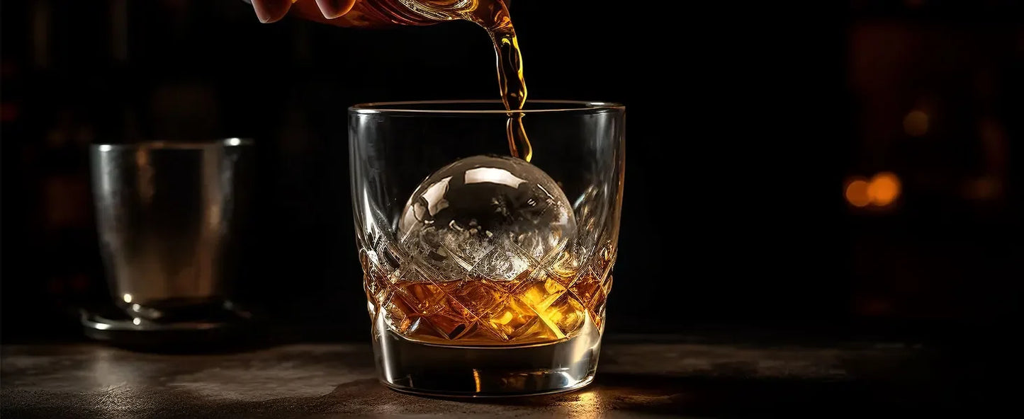Bartender Black Crystal Clear Ice Sphere Maker