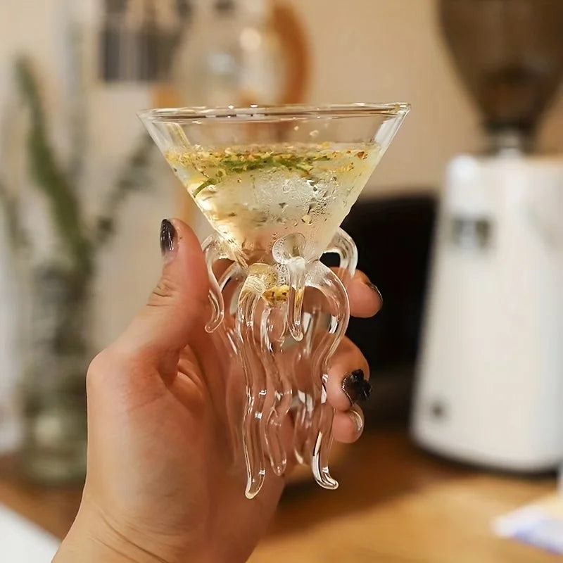 Octopus Martini Glass