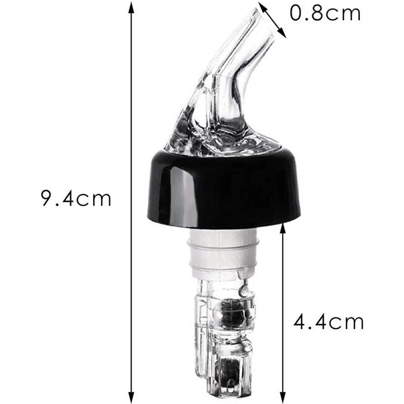 30ml Plastic Liquor Pourer / Wine Bottle Pour Spout  Dispenser / Leakproof Bar Supplies