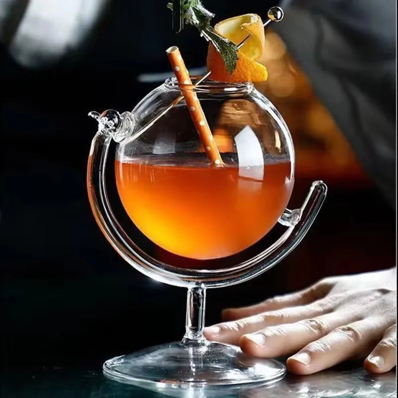 Bartender Black Globe Cocktail Glass