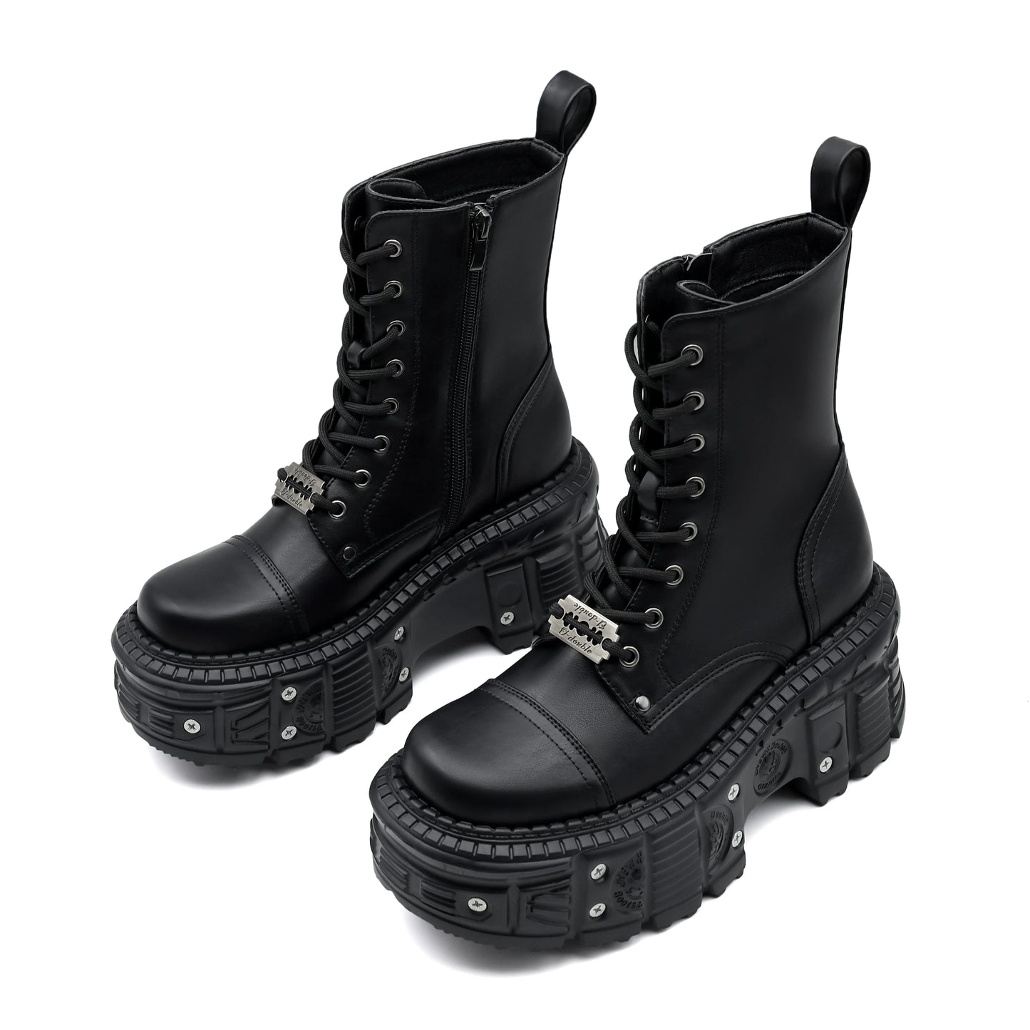 Punk Women Chunky Platform Ankle Boots