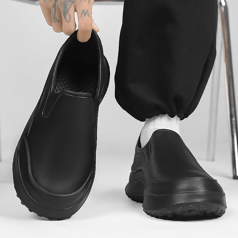Bartender Black Men's Non-Slip Kitchen Work Shoes