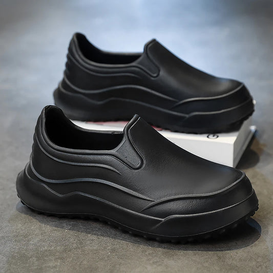Bartender Black Men's Non-Slip Kitchen Work Shoes