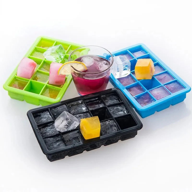 Grid Silicone Big Square Ice Cube Tray