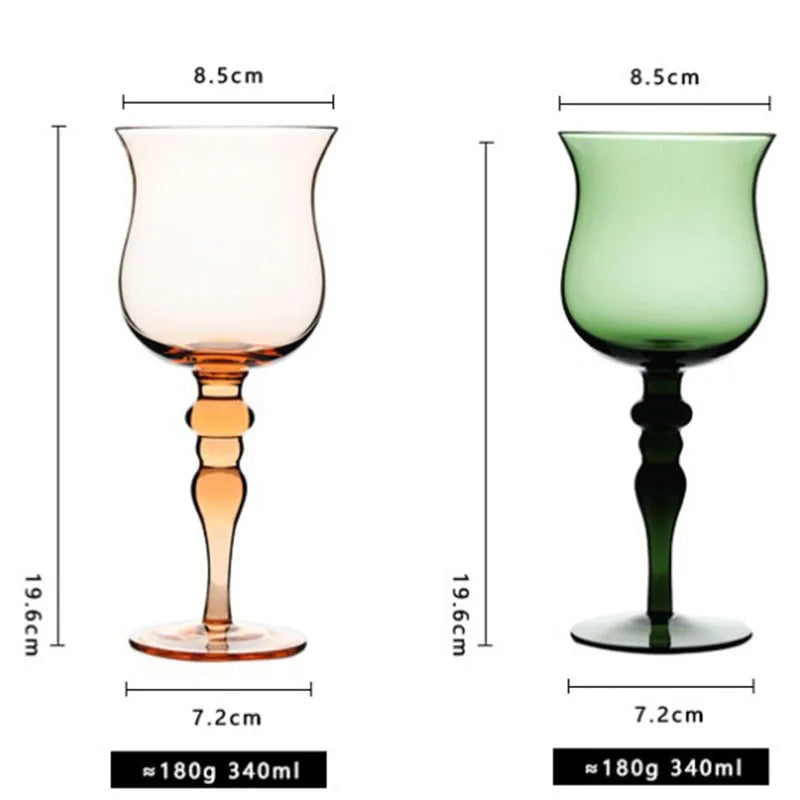 Bartender Black Vintage French Cocktail Glasses