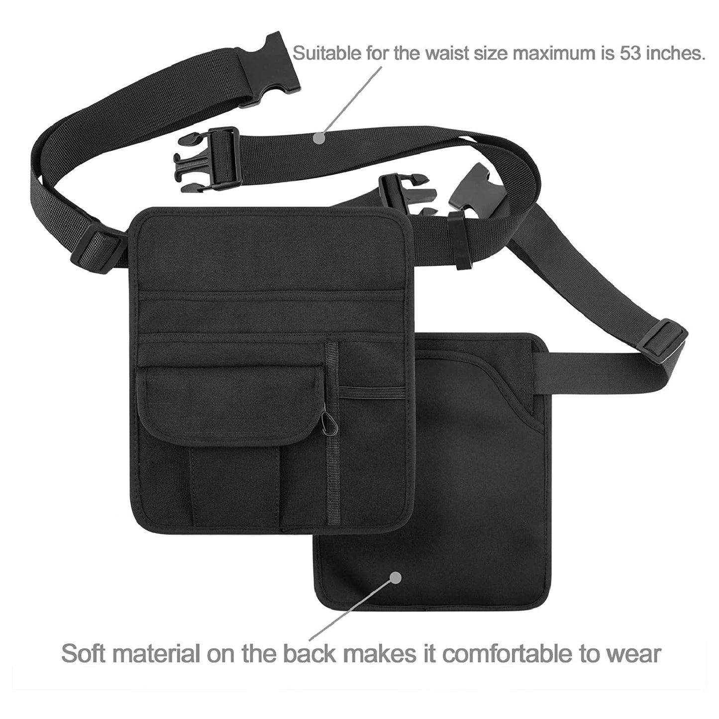 Server Pouch Waitress Accessories with Adjustable Belt