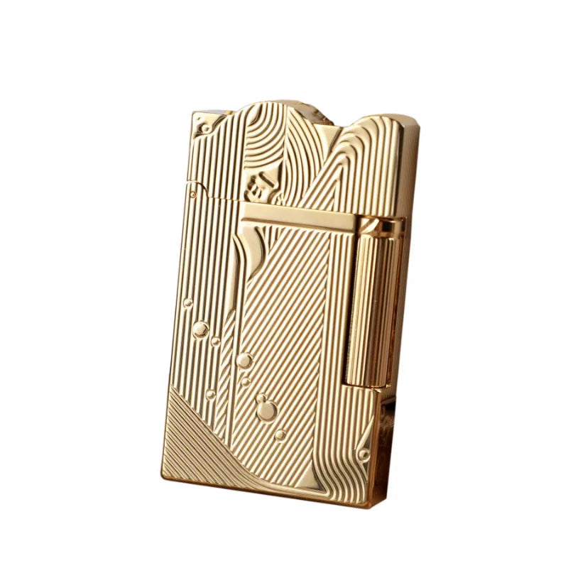 Gold Mermaid Pattern Vintage Lighter