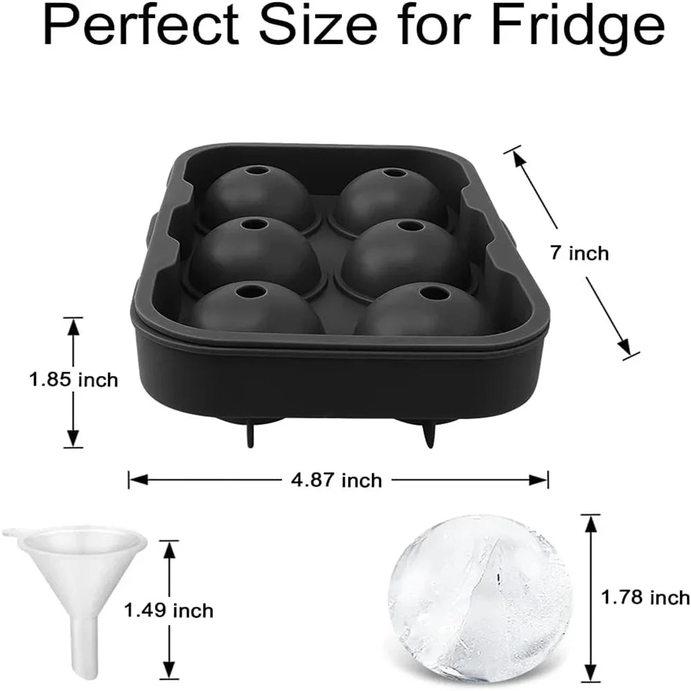 Bartender Black Silicone Ice Ball Mold