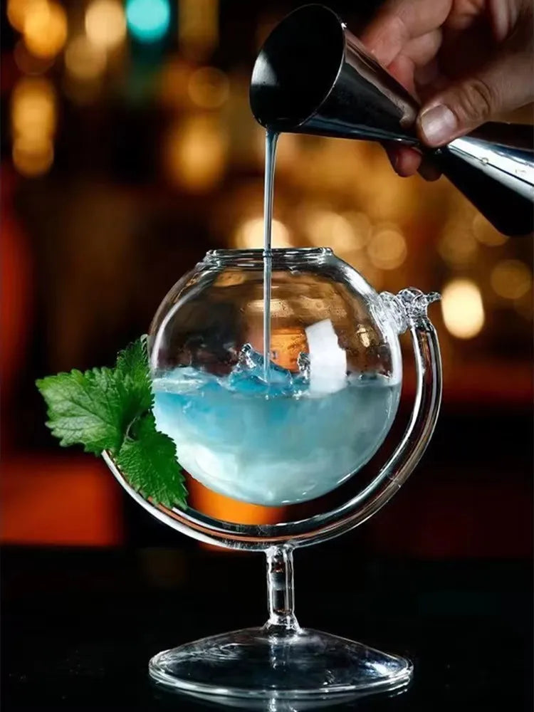 Bartender Black Globe Cocktail Glass