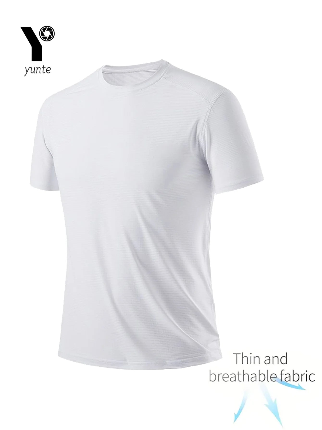 4-Pack White Ultra-Light Men's Quick Drying T-Shirt