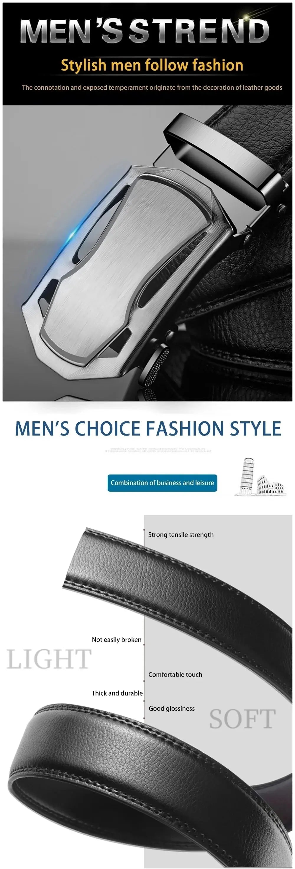 Bartender Black Signature Belt