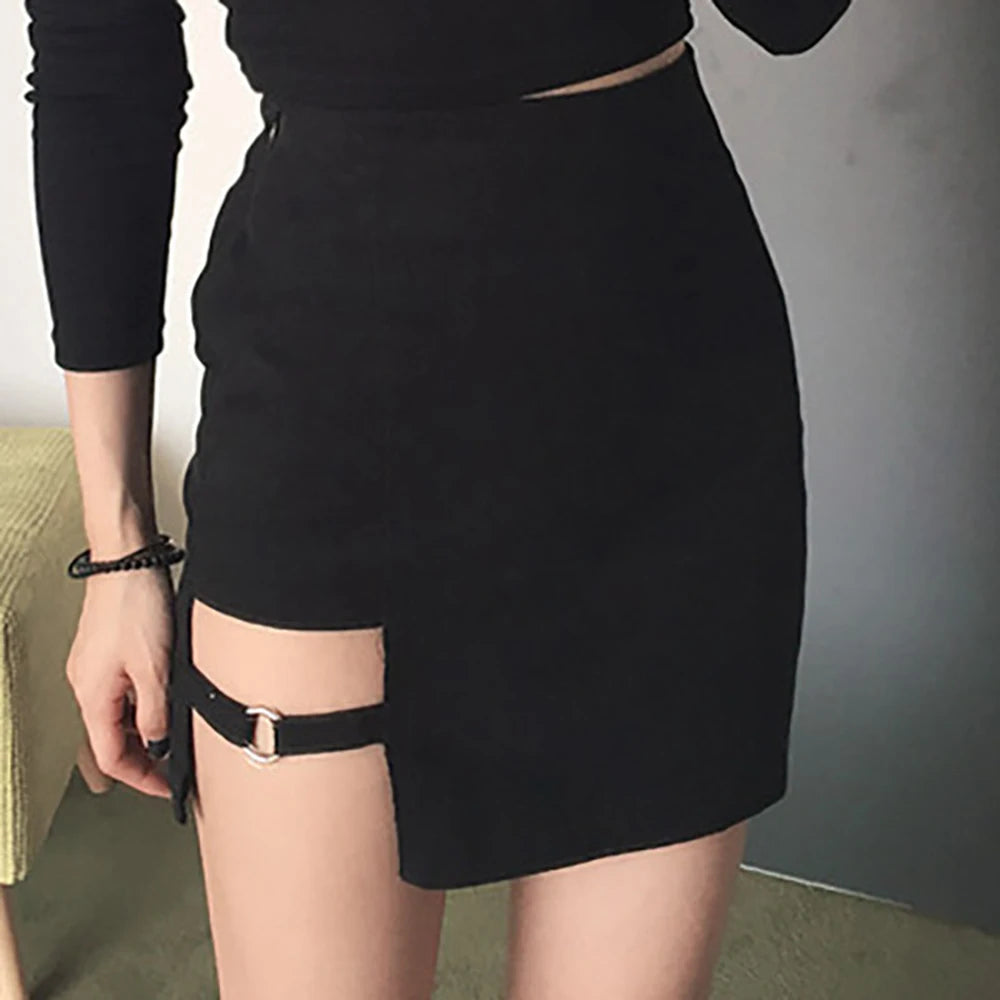 Women Sexy Styled Slim Long Sleeve & Skirt