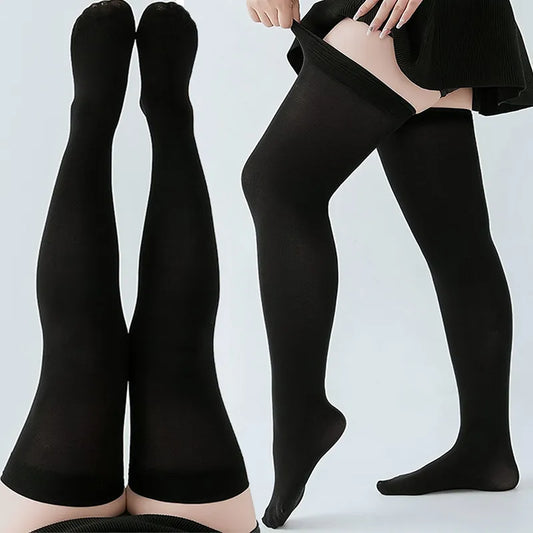 Sexy Soild Color Long Socks Women Over Knee Thigh High