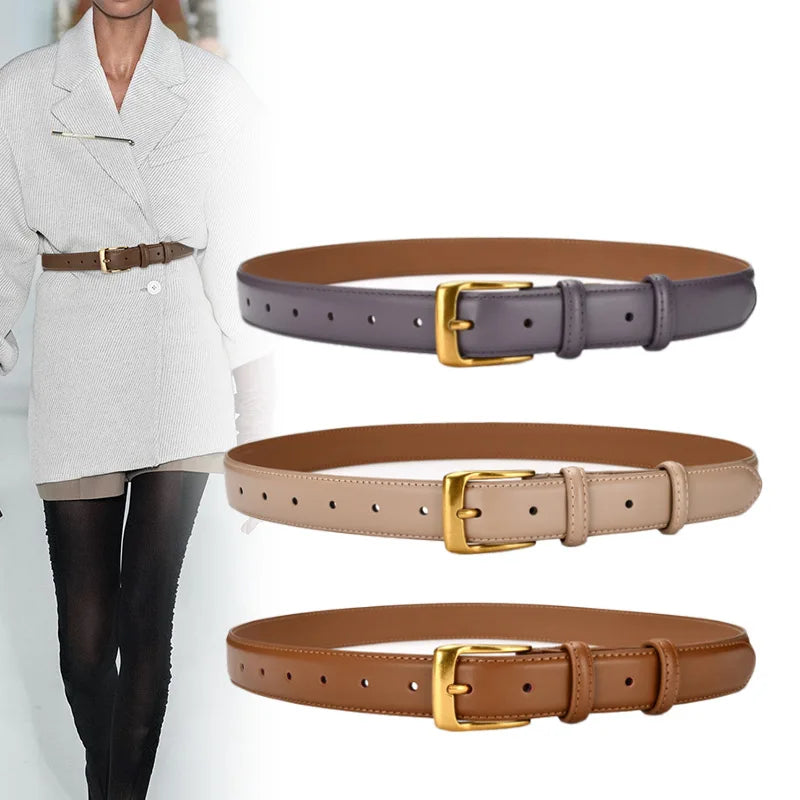 Bartender Black Women’s Genuine Leather Belt High Quality