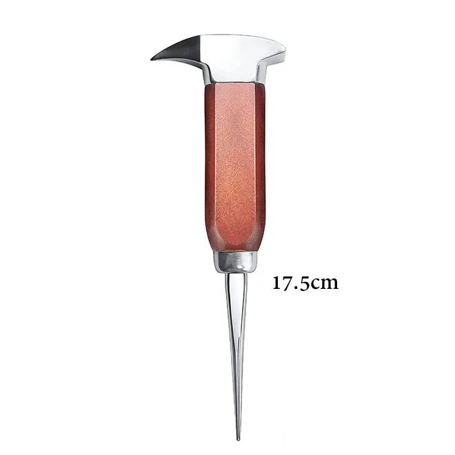 Ice Pick - Stainless Steel Ice Chipper with Wood Handle