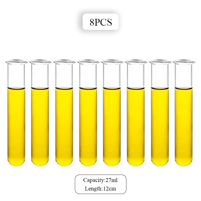 6-12Pcs Test Tube Shot Glasses