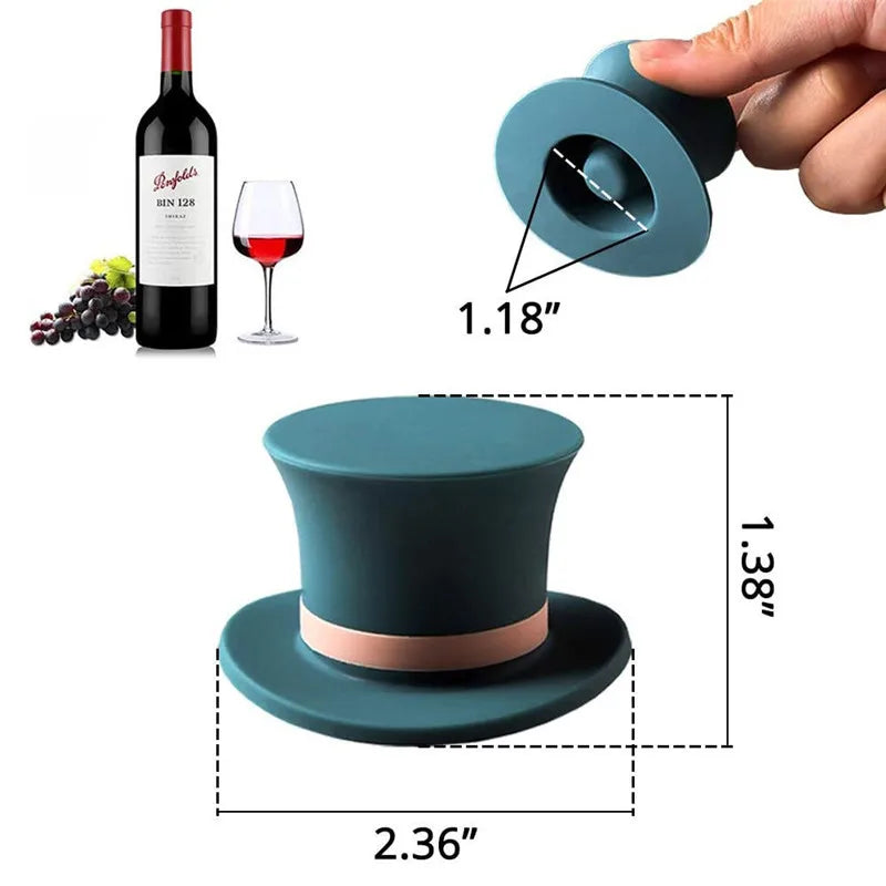 Reusable Silicone Leak Proof Alcohol bottle Stopper